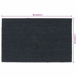 Tapis de porte gris foncé 50x80 cm fibre de coco touffeté 551278551278