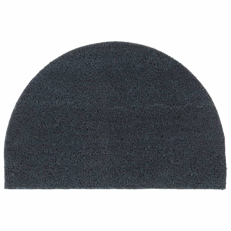 Tapis de porte gris foncé demi-rond 40x60 cm 551279551279