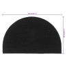 Tapis de porte noir demi-rond 50x80 cm fibre de coco touffeté 551296551296