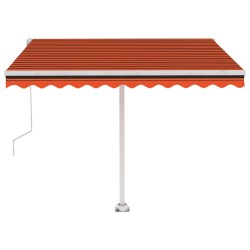 Auvent automatique sur pied 300x250 cm Orange/marron 551299551299