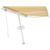 Auvent automatique sur pied 300x250 cm Jaune/Blanc 551310551310