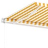 Auvent automatique sur pied 300x250 cm Jaune/Blanc 551310551310
