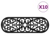 Marches d'escalier 10 pcs 25x75 cm caoutchouc 551326551326