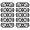 Marches d'escalier 10 pcs 25x75 cm caoutchouc 551326551326