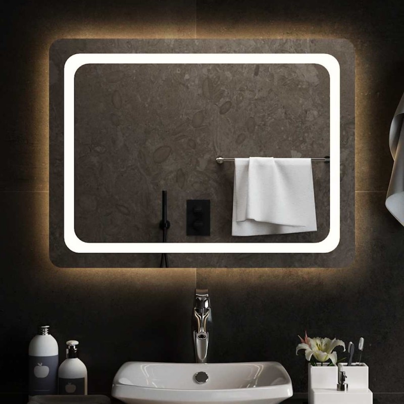 Miroir de salle de bain à LED 80x60 cm 551328551328