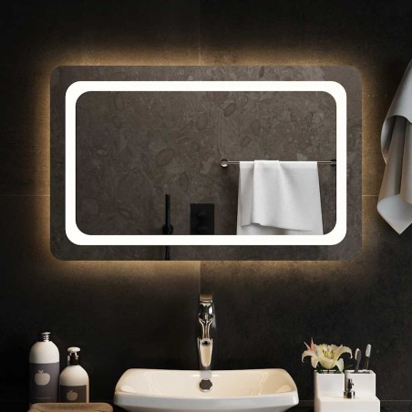 Miroir de salle de bain à LED 80x50 cm 551329551329