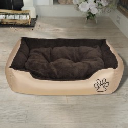 Lit pour chiens Beige et marron XXL 551335551335