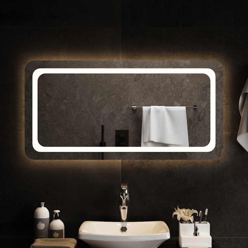 Miroir de salle de bain à LED 100x50 cm 551337551337