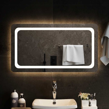 Miroir de salle de bain à LED 90x50 cm 551339551339