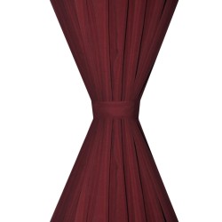 Rideau occultant 2 pcs à double couche 140 x 245 cm Bordeaux  551348551348