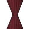 Rideau occultant 2 pcs à double couche 140 x 245 cm Bordeaux  551348551348