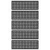 Marches d'escalier 5 pcs 25x75 cm caoutchouc 551357551357