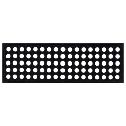 Marches d'escalier 5 pcs 25x75 cm caoutchouc 551357551357