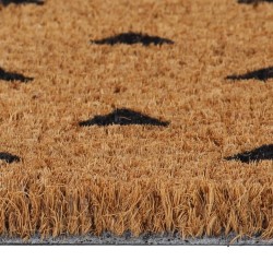 Tapis de porte naturel 45x75 cm fibre de coco touffeté 551364551364