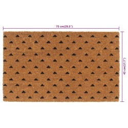 Tapis de porte naturel 45x75 cm fibre de coco touffeté 551364551364