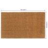 Tapis de porte naturel 90x150 cm fibre de coco touffeté 551366551366