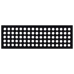 Marches d'escalier 10 pcs 25x75 cm caoutchouc 551370551370