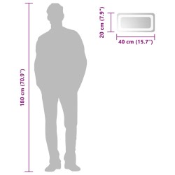 Miroir de salle de bain à LED 40x20 cm 551373551373