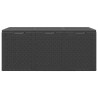Boîte de rangement de jardin 270 L Noir PP Rotin 551380551380