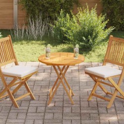 Dessus de table Bois de teck solide Rond 2,5 cm 70 cm 551408551408