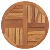 Dessus de table Bois de teck solide Rond 2,5 cm 70 cm 551408551408