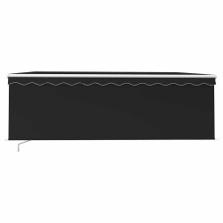 Auvent manuel rétractable avec store 4,5x3 m Anthracite 551422551422