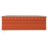 Auvent manuel rétractable avec store LED 4x3 m Orange et marron 551424551424