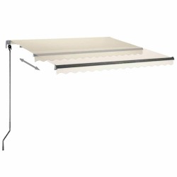 Auvent automatique sur pied 300x250 cm Crème 551460551460
