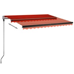 Auvent automatique sur pied 300x250 cm Orange/marron 551463551463