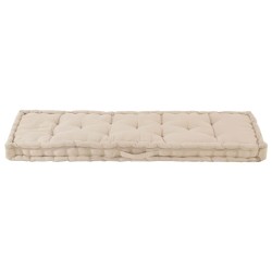Coussin de plancher de palette Coton 120x40x7 cm Beige 551464551464