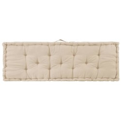 Coussin de plancher de palette Coton 120x40x7 cm Beige 551464551464