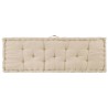 Coussin de plancher de palette Coton 120x40x7 cm Beige 551464551464