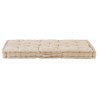 Coussin de plancher de palette Coton 120x80x10 cm Beige 551465551465
