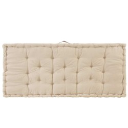 Coussin de plancher de palette Coton 120x80x10 cm Beige 551465551465