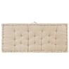 Coussin de plancher de palette Coton 120x80x10 cm Beige 551465551465