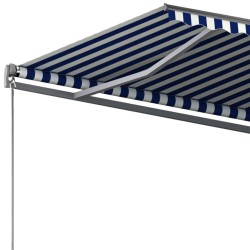 Auvent automatique sur pied 300x250 cm Bleu/Blanc 551466551466