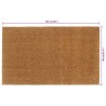 Tapis de porte naturel 90x150 cm fibre de coco touffeté 551475551475