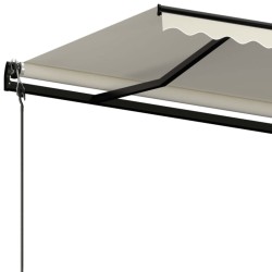 Auvent rétractable automatique 400x350 cm Crème 551481551481