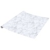Autocollant auto-adhésif pour meuble blanc marbré 90x500 cm PVC 551491551491