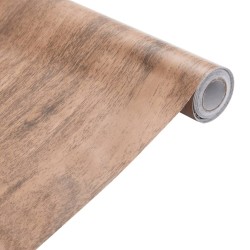 Autocollant auto-adhésif pour meuble aspect bois 90x500 cm PVC 551494551494