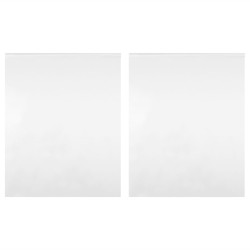 Films de miroir 2 pcs auto-adhésive 90x200 cm PET 551495551495