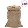 Sacs en jute 30 pcs 60x105 cm 100 % jute 340 g/m² 551499551499