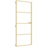 Porte intérieure mince doré 83x201,5 cm verre trempé aluminium 551504551504