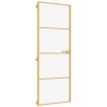Porte intérieure mince doré 76x201,5 cm verre trempé aluminium 551506551506