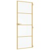 Porte intérieure mince doré 76x201,5 cm verre trempé aluminium 551506551506