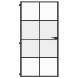 Porte intérieure mince noir verre trempé aluminium 551507551507