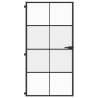 Porte intérieure mince noir verre trempé aluminium 551507551507