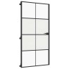 Porte intérieure mince noir verre trempé aluminium 551507551507