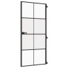 Porte intérieure mince noir 93x201,5 cm verre trempé aluminium 551508551508