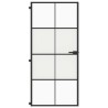 Porte intérieure mince noir 93x201,5 cm verre trempé aluminium 551508551508